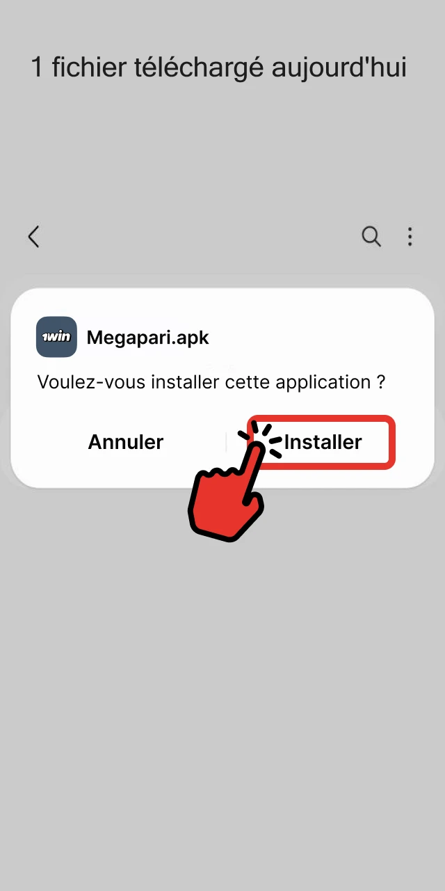 Confirmer l’installation.
