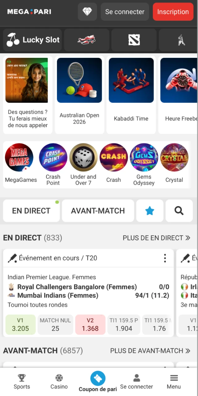 Ouvrir l’app